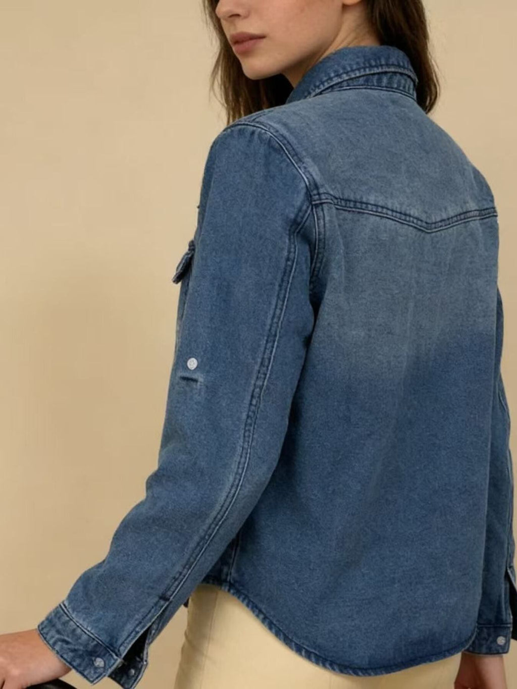 Western Style Denim Top — view 7