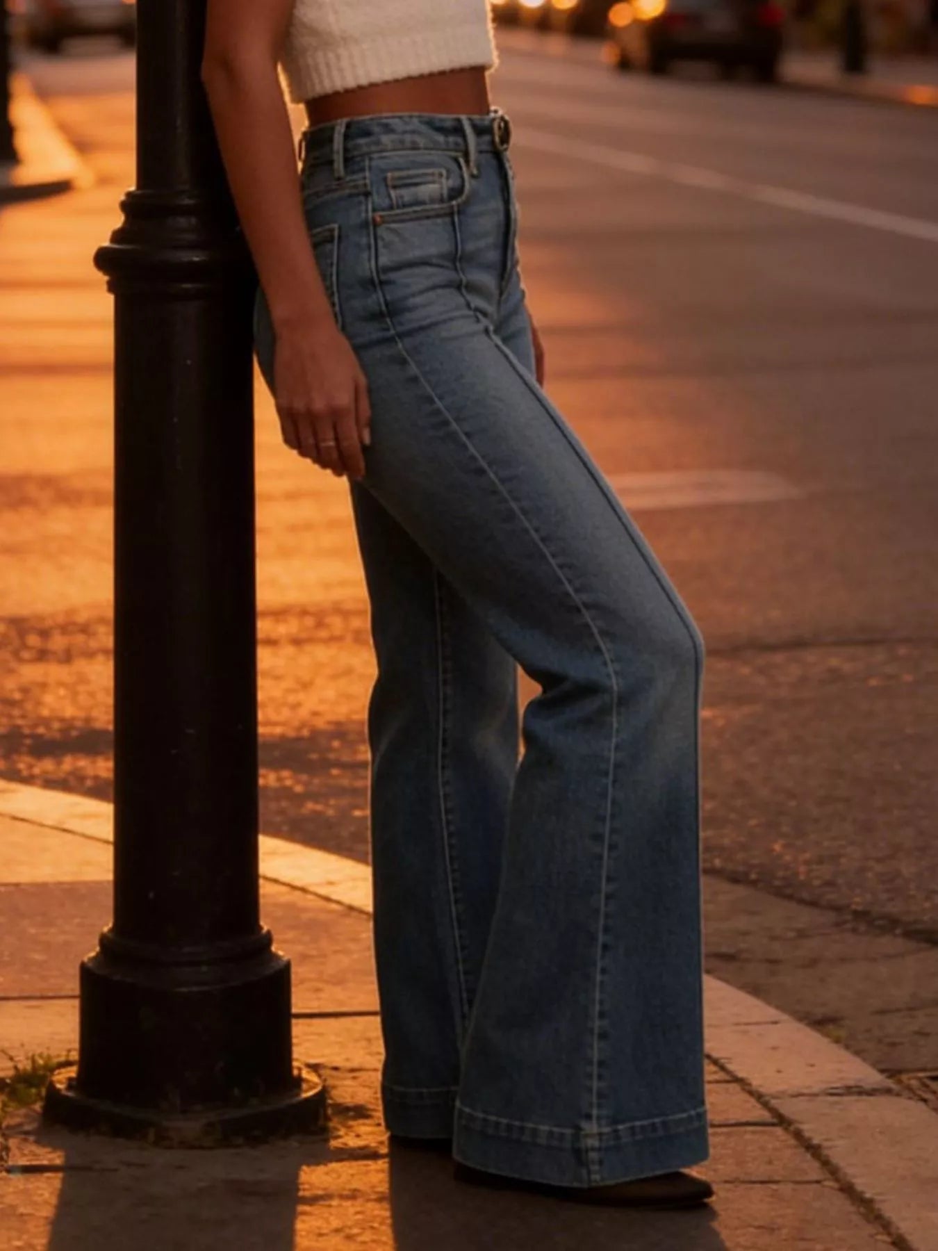 High Waist Flare Jeans — view 3