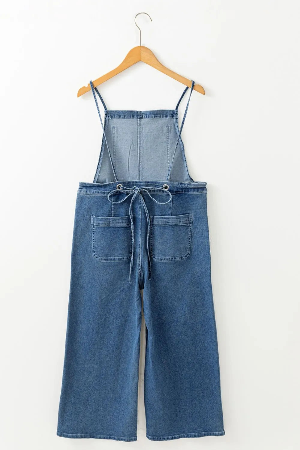 Tie Strap Wide Leg Overalls — view 5