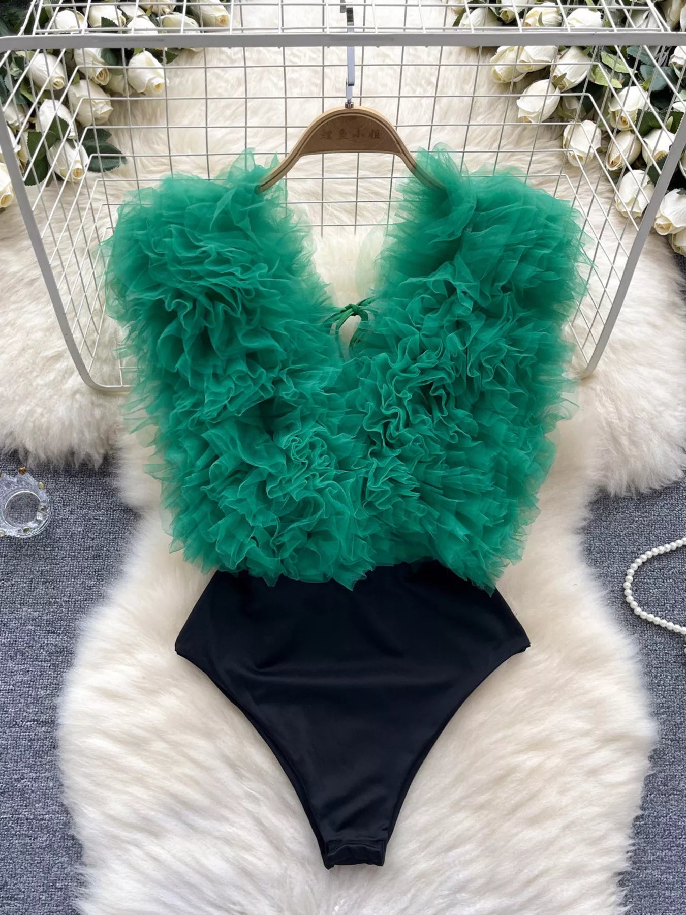 Ruffle Trim Bodysuit — view 16
