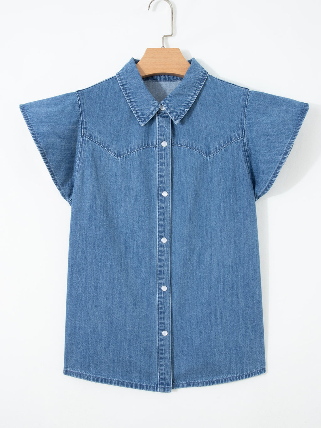 Ruffled Short Sleeve Shirt — view 3