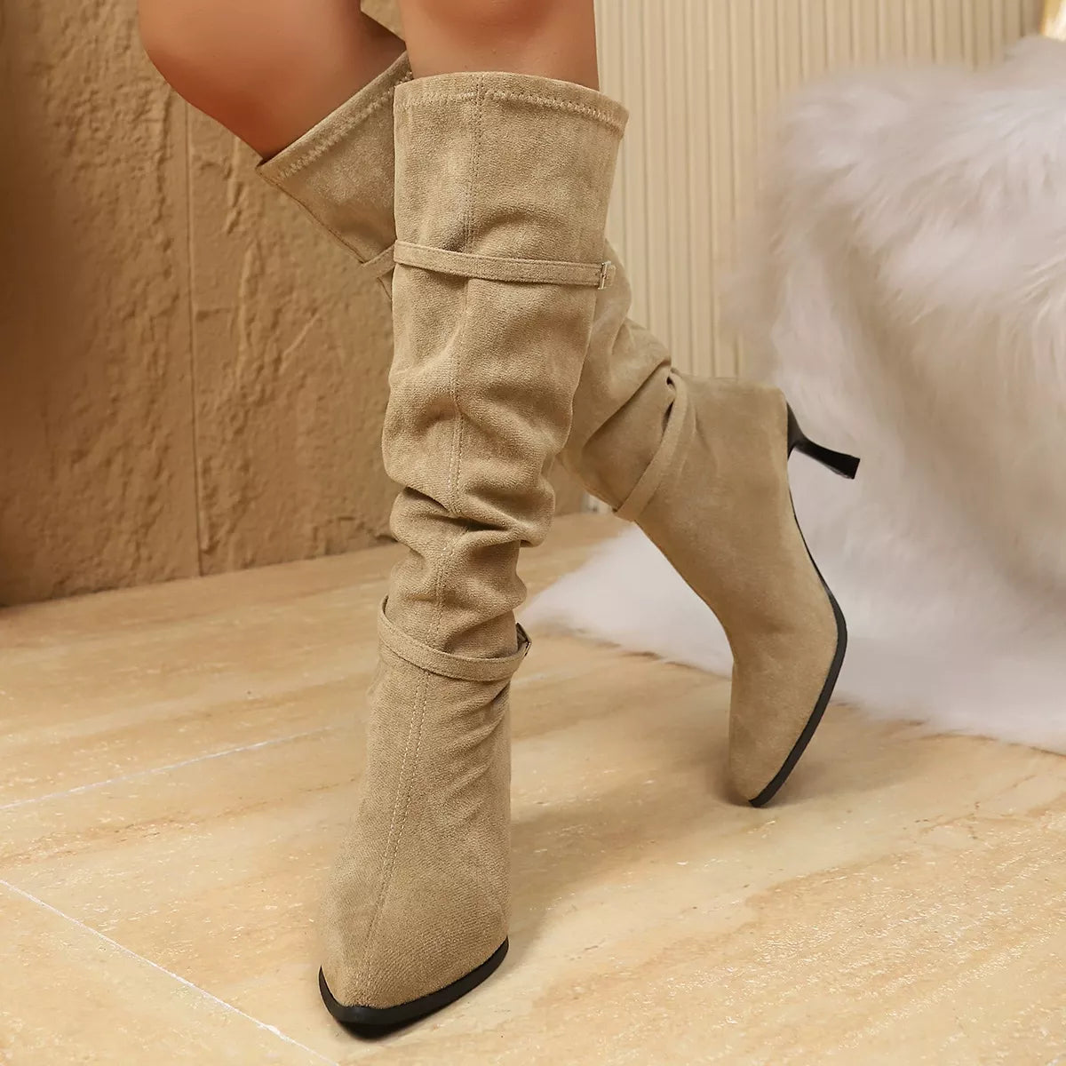 Point Toe Kitten Heels Boots — view 5