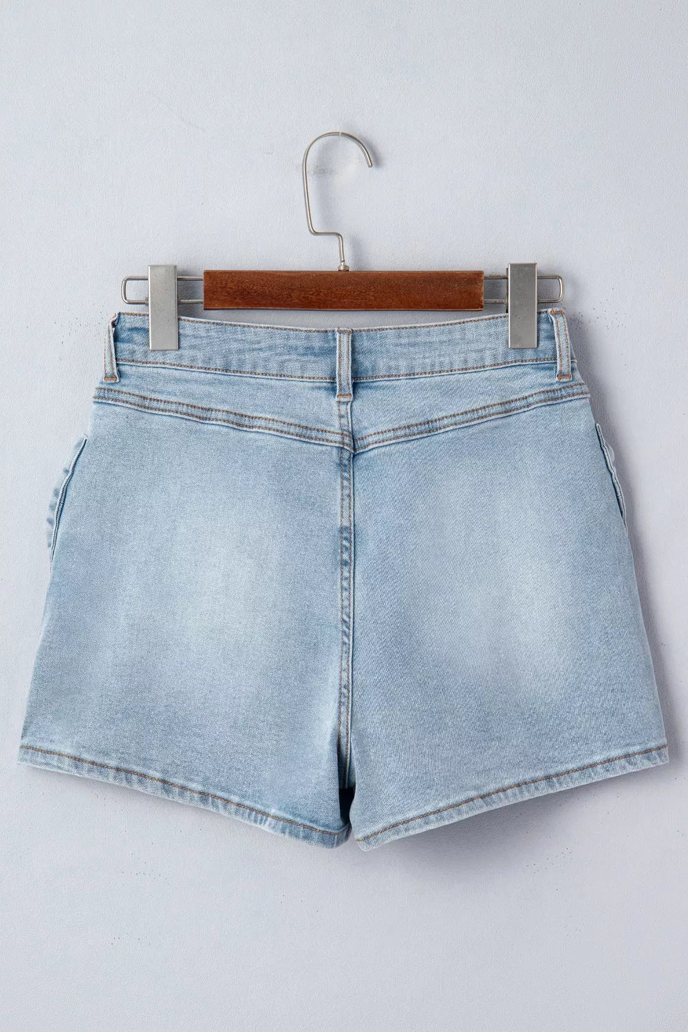 Bow Detail Denim Shorts — view 5