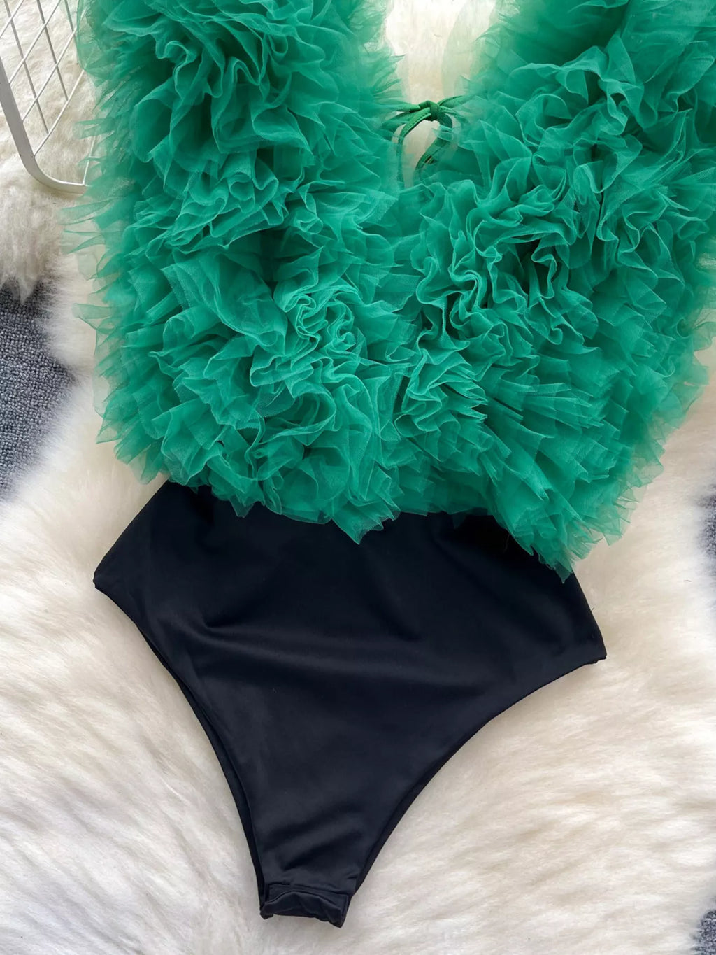 Ruffle Trim Bodysuit — view 19