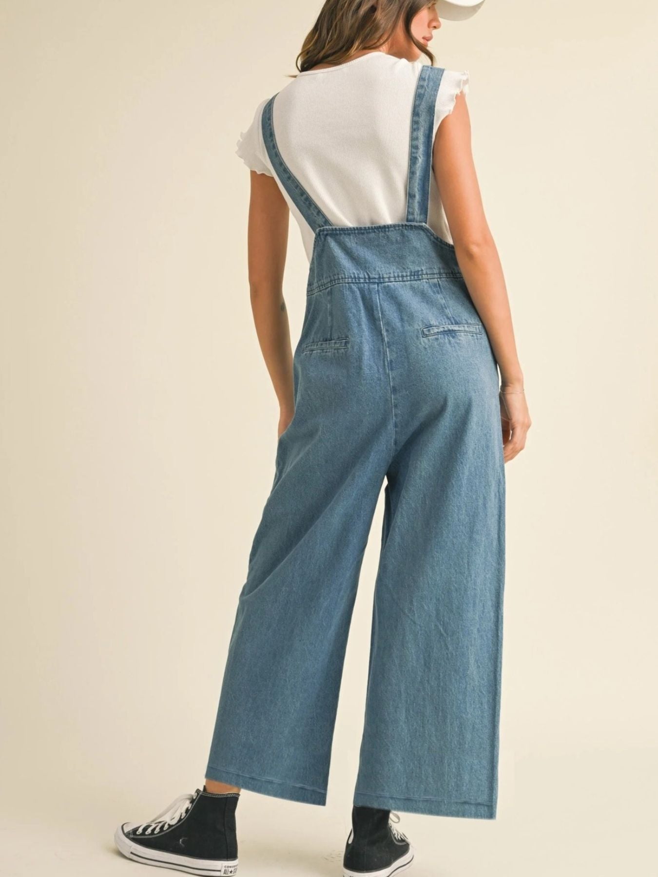 Vintage Wide Leg Overalls — view 3