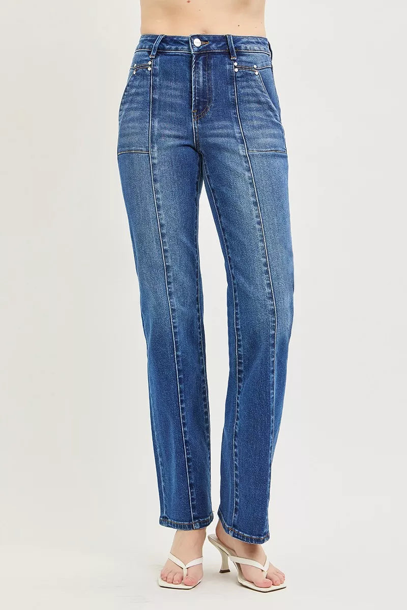 Patch Pocket Straight Jeans — view 3