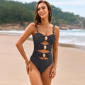 Cutout Ruched Sweetheart One-Piece — view 7