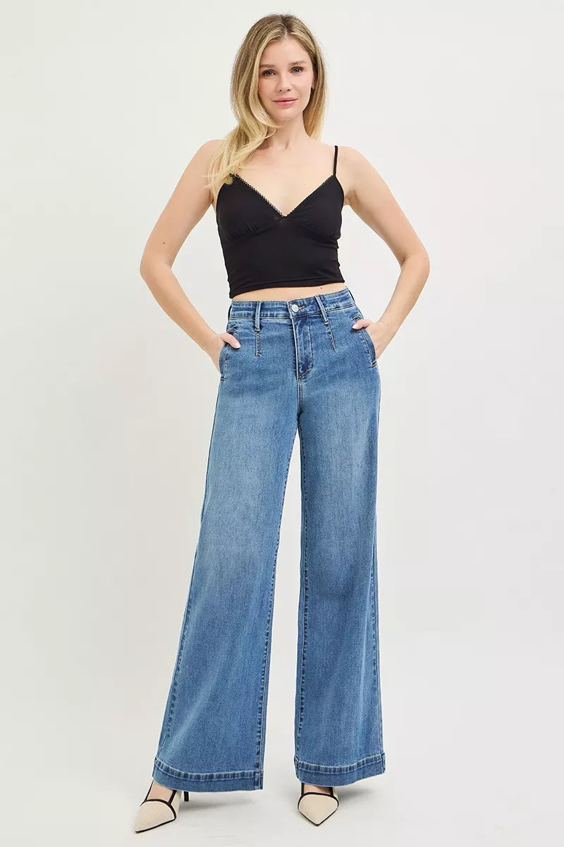 Elastic Tummy Control Jeans — view 6