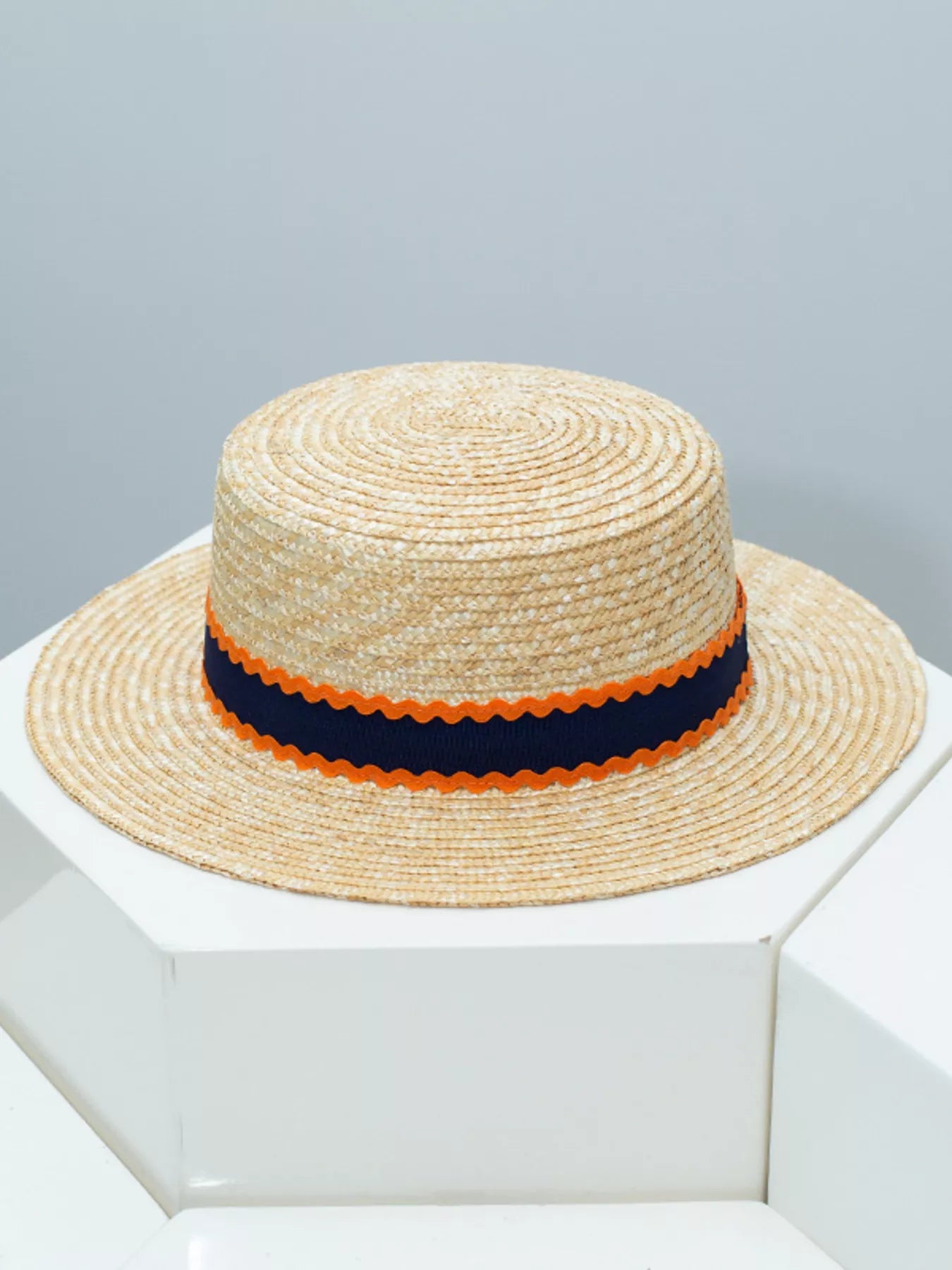 Decorative Band Boater Hat — view 5