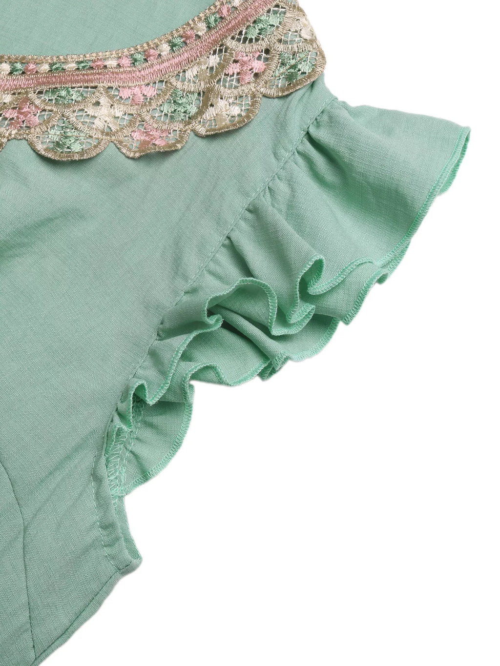 Tie Neck Ruffle Maxi — view 7