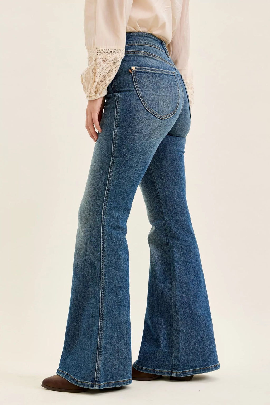 Tummy Control Flare Jeans — view 4
