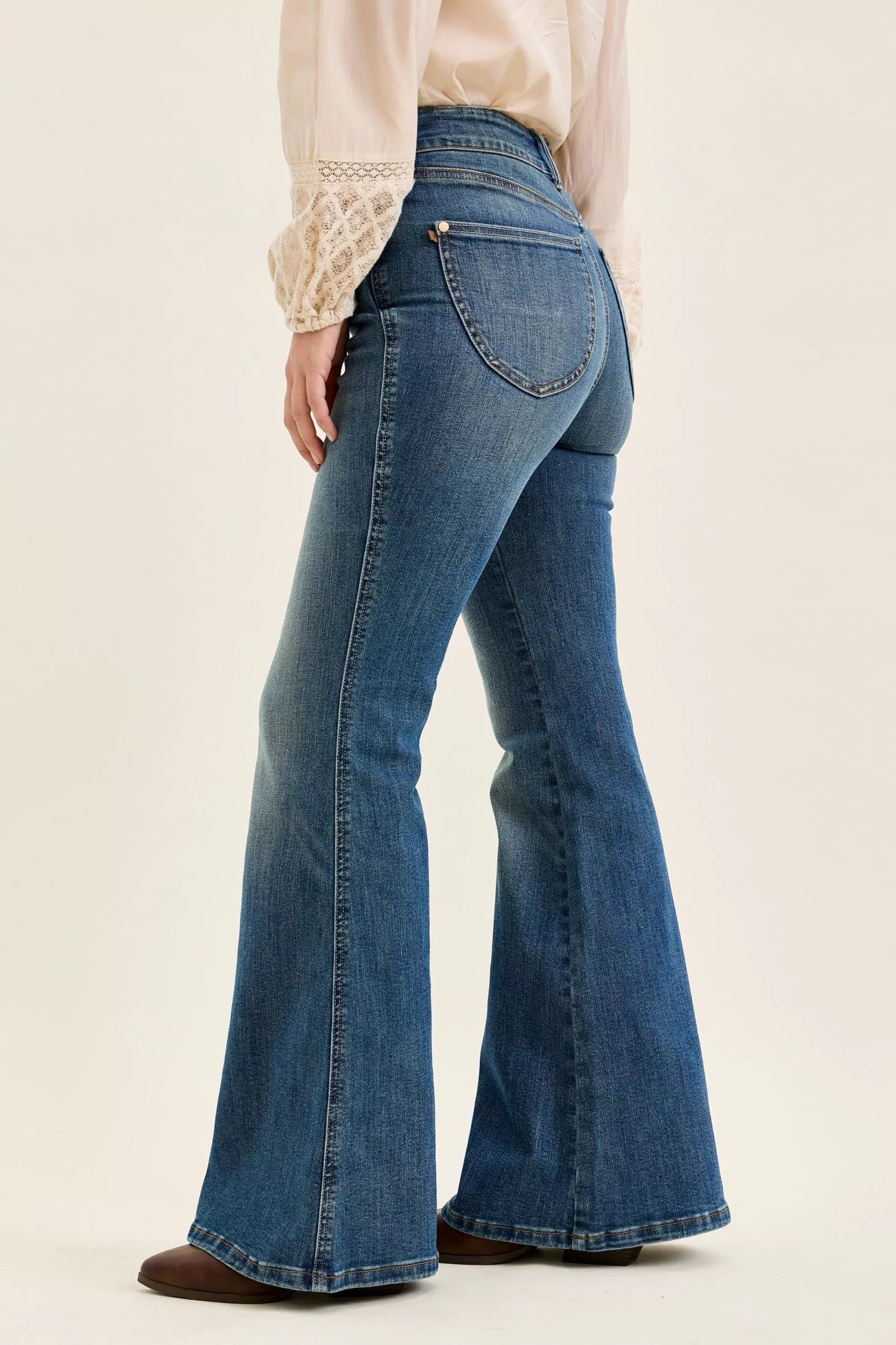 Tummy Control Flare Jeans — view 4