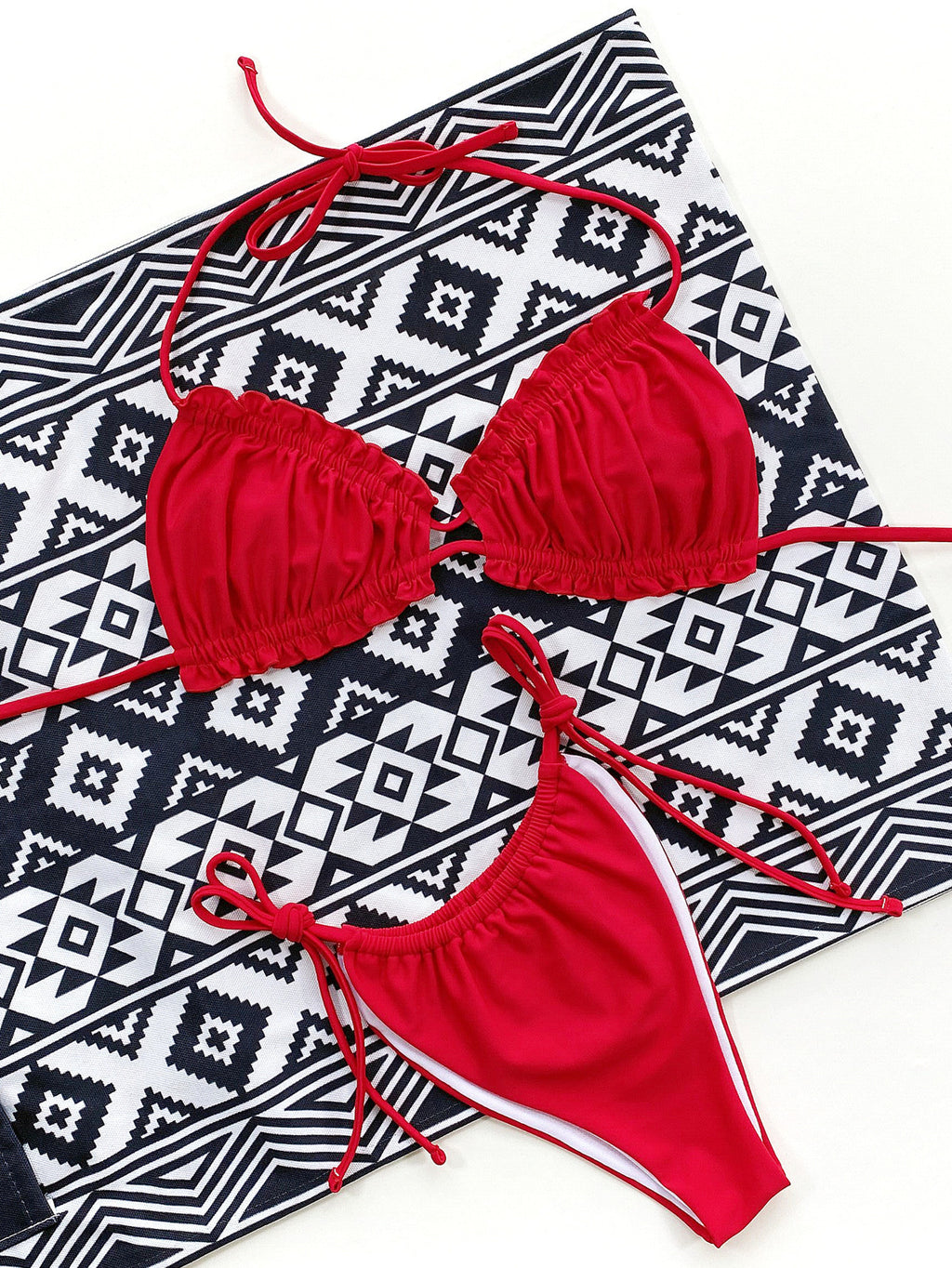 Frill Halter Bikini — view 11