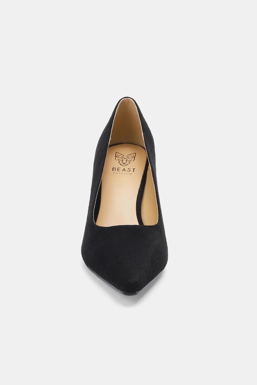 Faux Suede Point Toe Pumps — view 8
