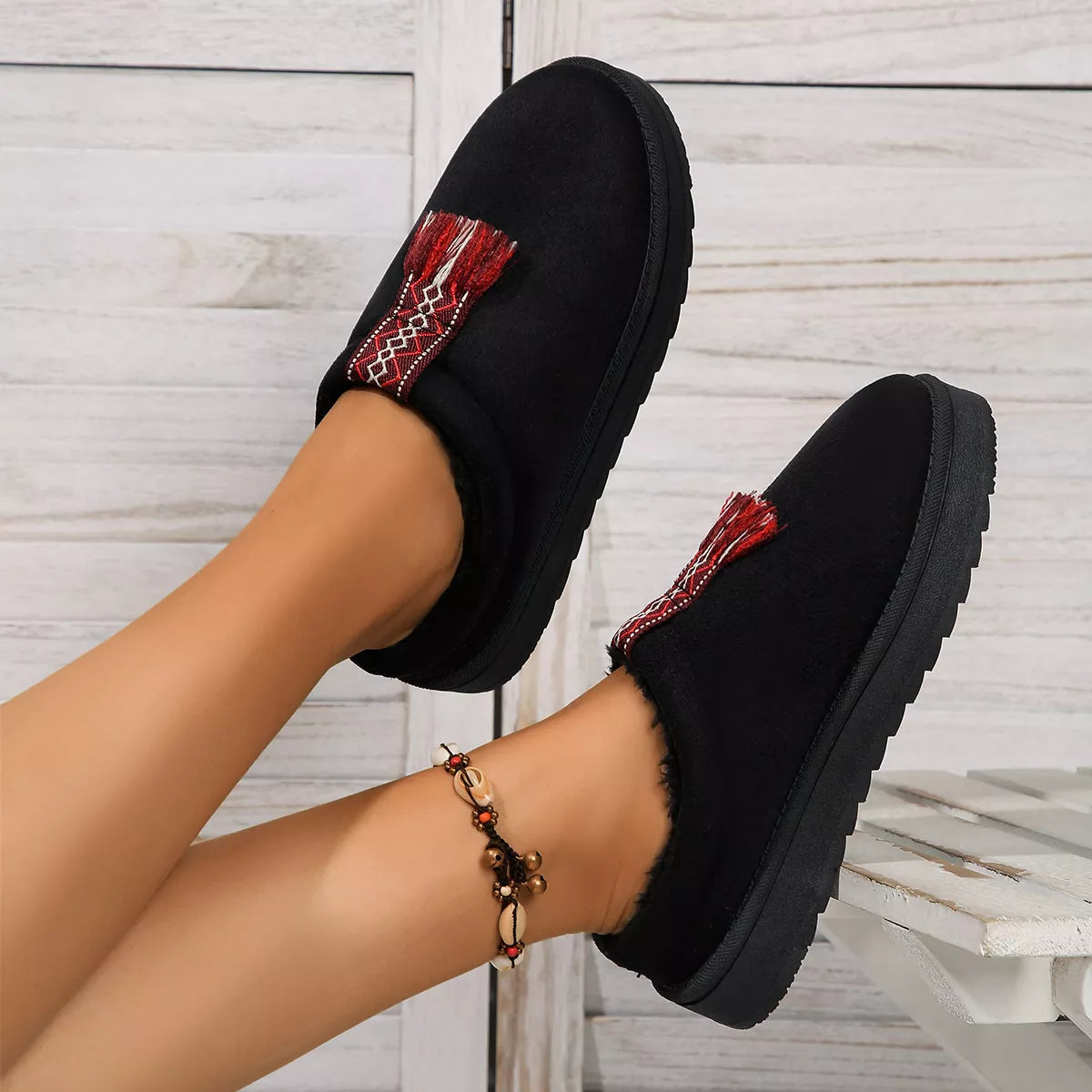 Round Toe Platform Slippers — view 16
