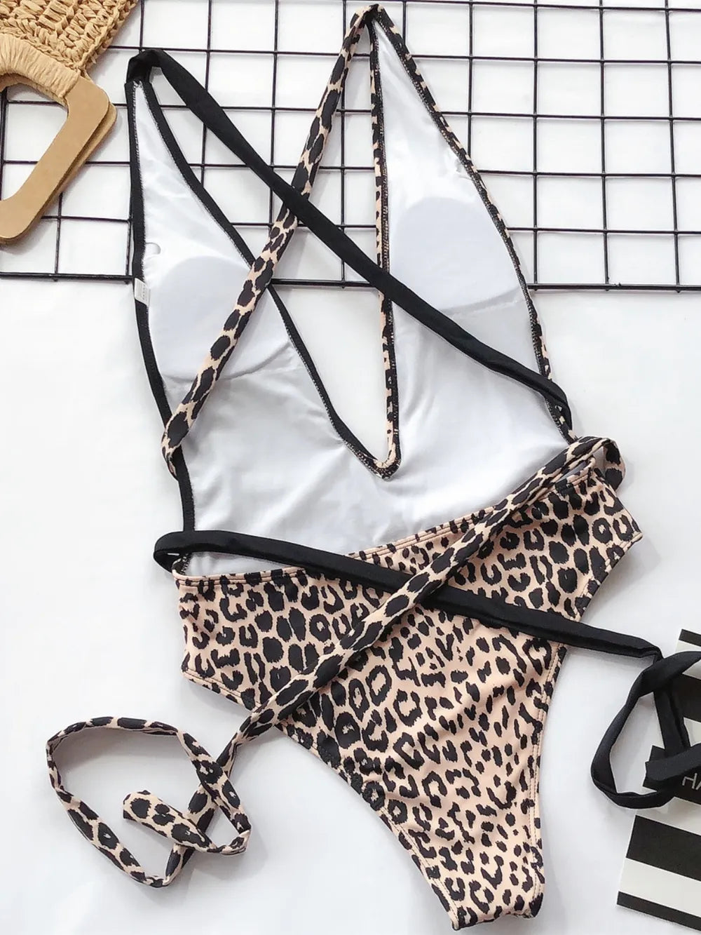 Leopard Plunge One-Piece — view 15