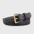 Textured Gold Buckle Belt