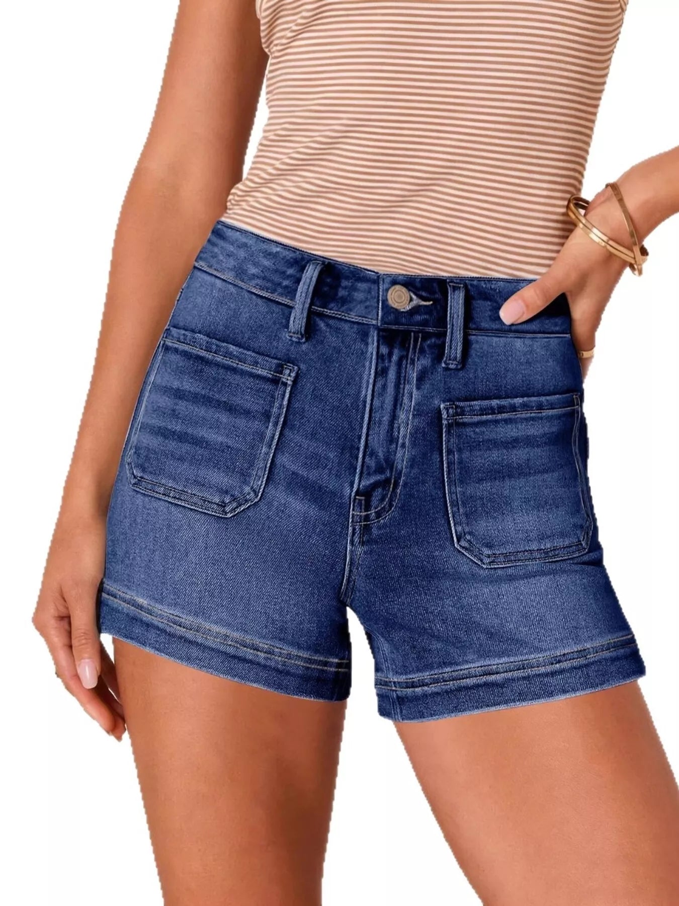 High-Waist Pocketed Shorts — view 2