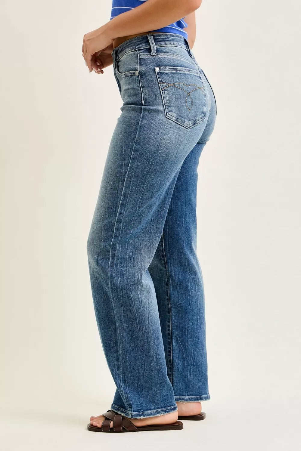 90s Mid Rise Straight Jeans — view 3