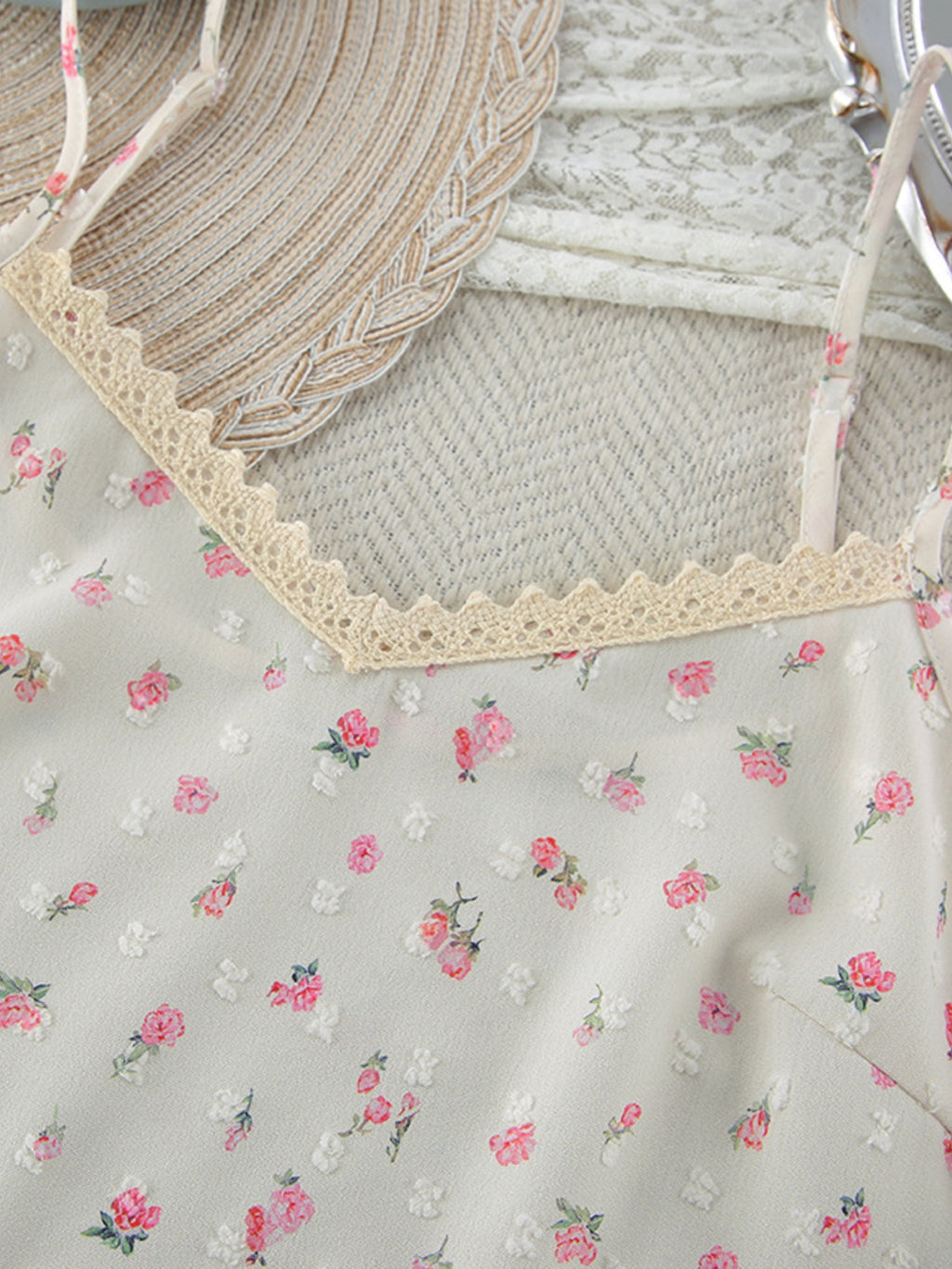 Floral Lace Cami & Shorts Set — view 10