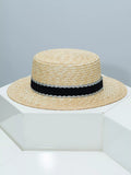 Decorative Band Boater Hat — view 3