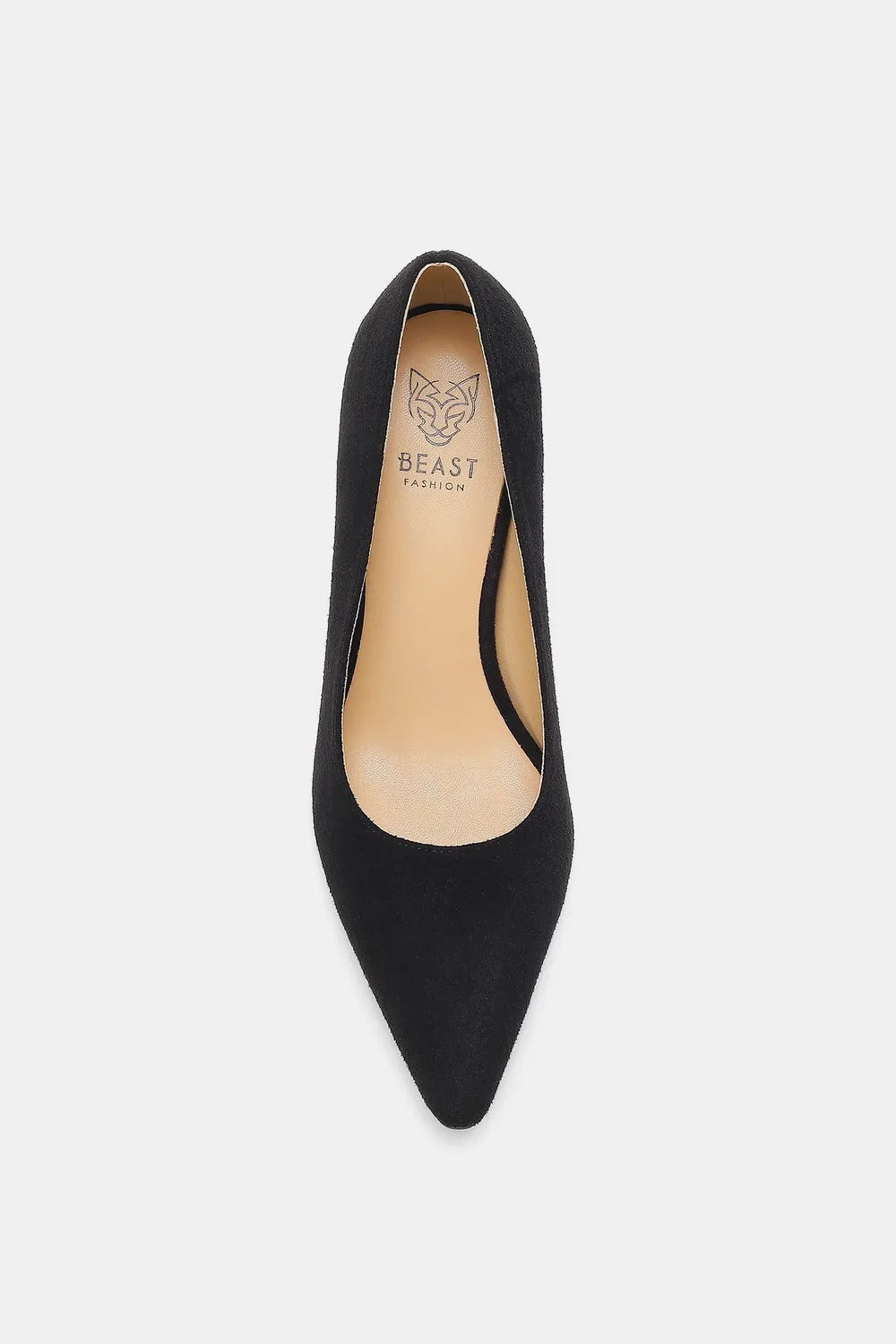 Faux Suede Point Toe Pumps — view 5