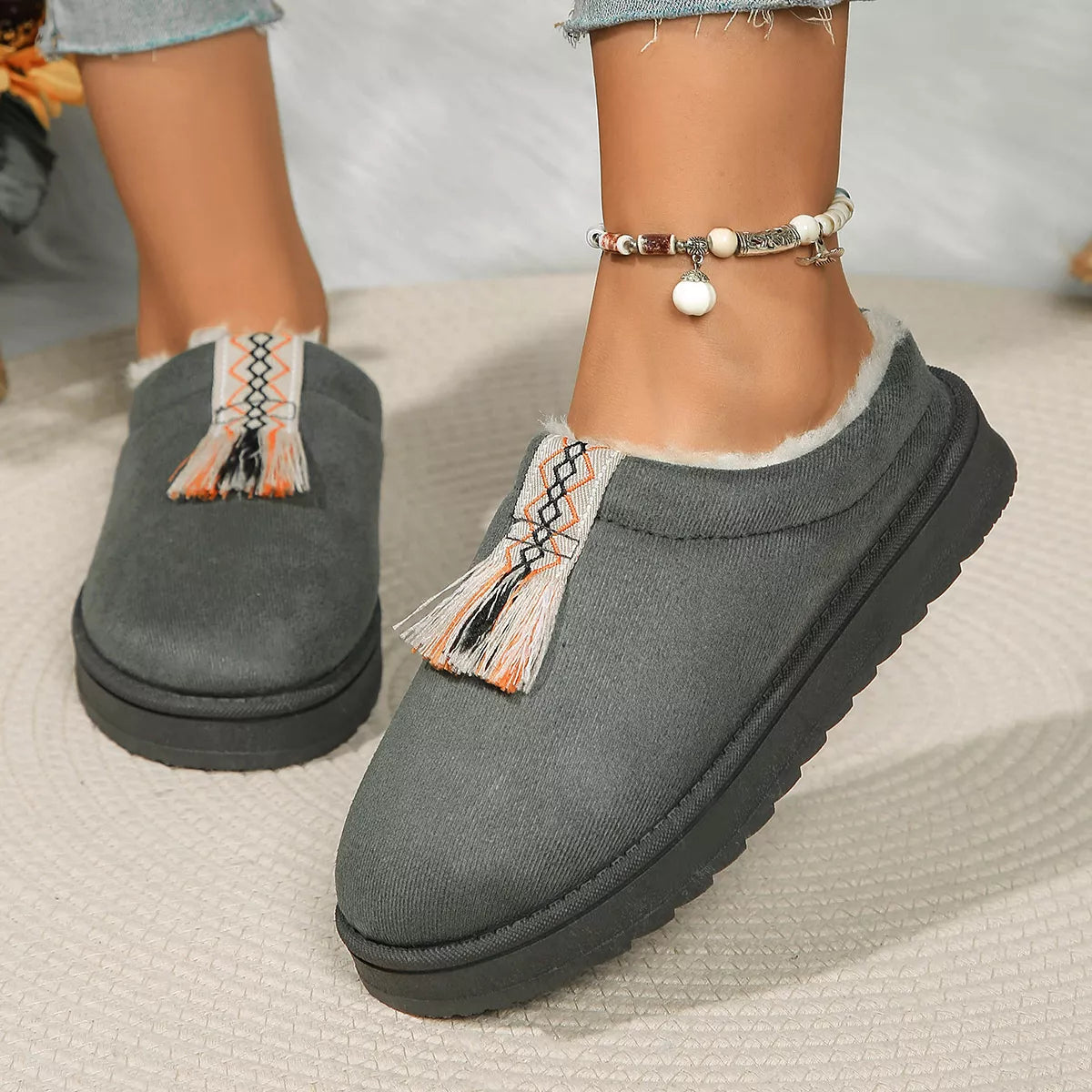 Round Toe Platform Slippers — view 5