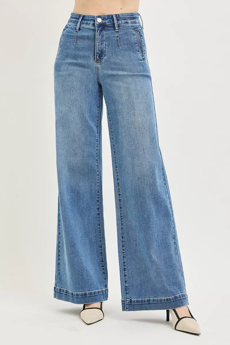 Elastic Tummy Control Jeans — view 2