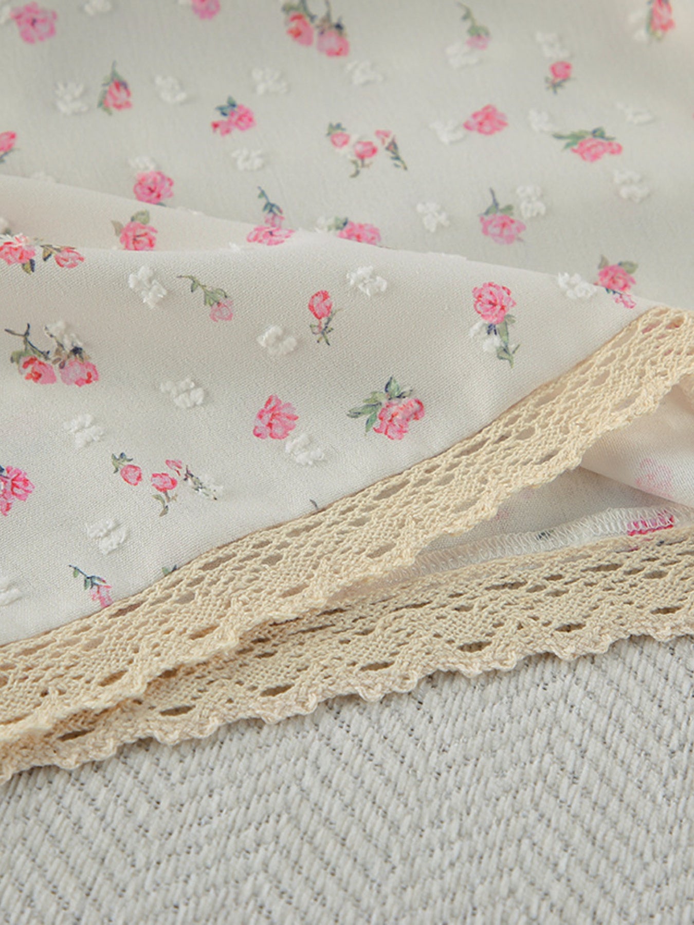 Floral Lace Cami & Shorts Set — view 13