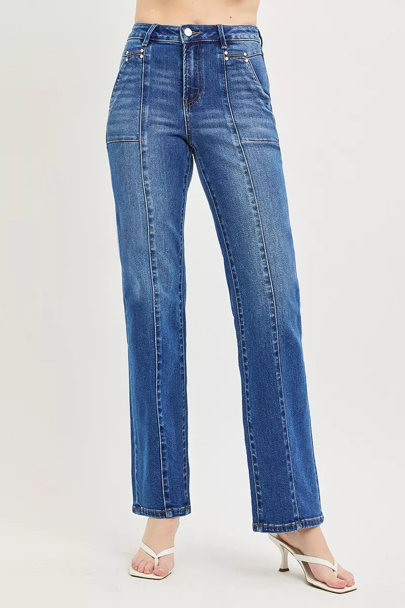 Patch Pocket Straight Jeans — view 2