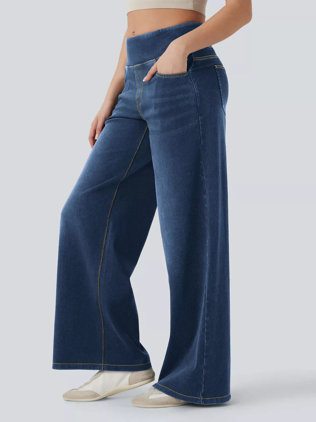High Waist Wide Leg Denim — view 12