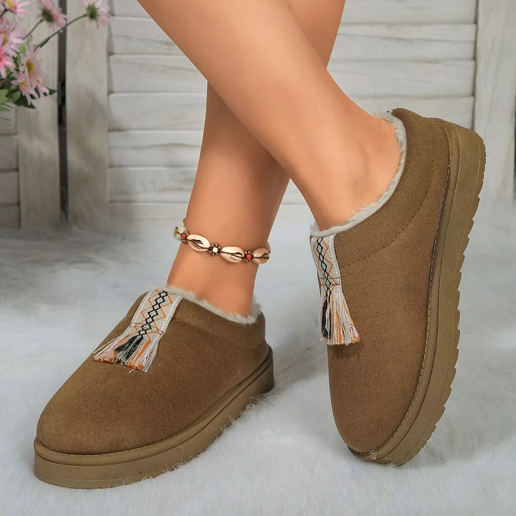 Round Toe Platform Slippers — view 9