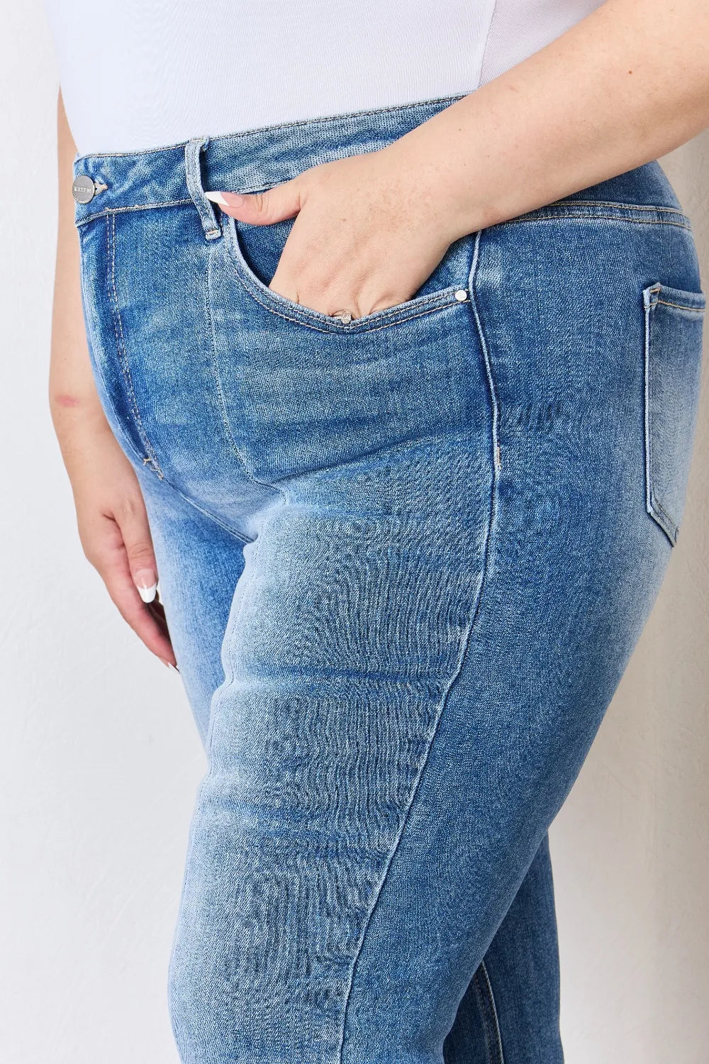 High Rise Ankle Flare Jeans — view 9