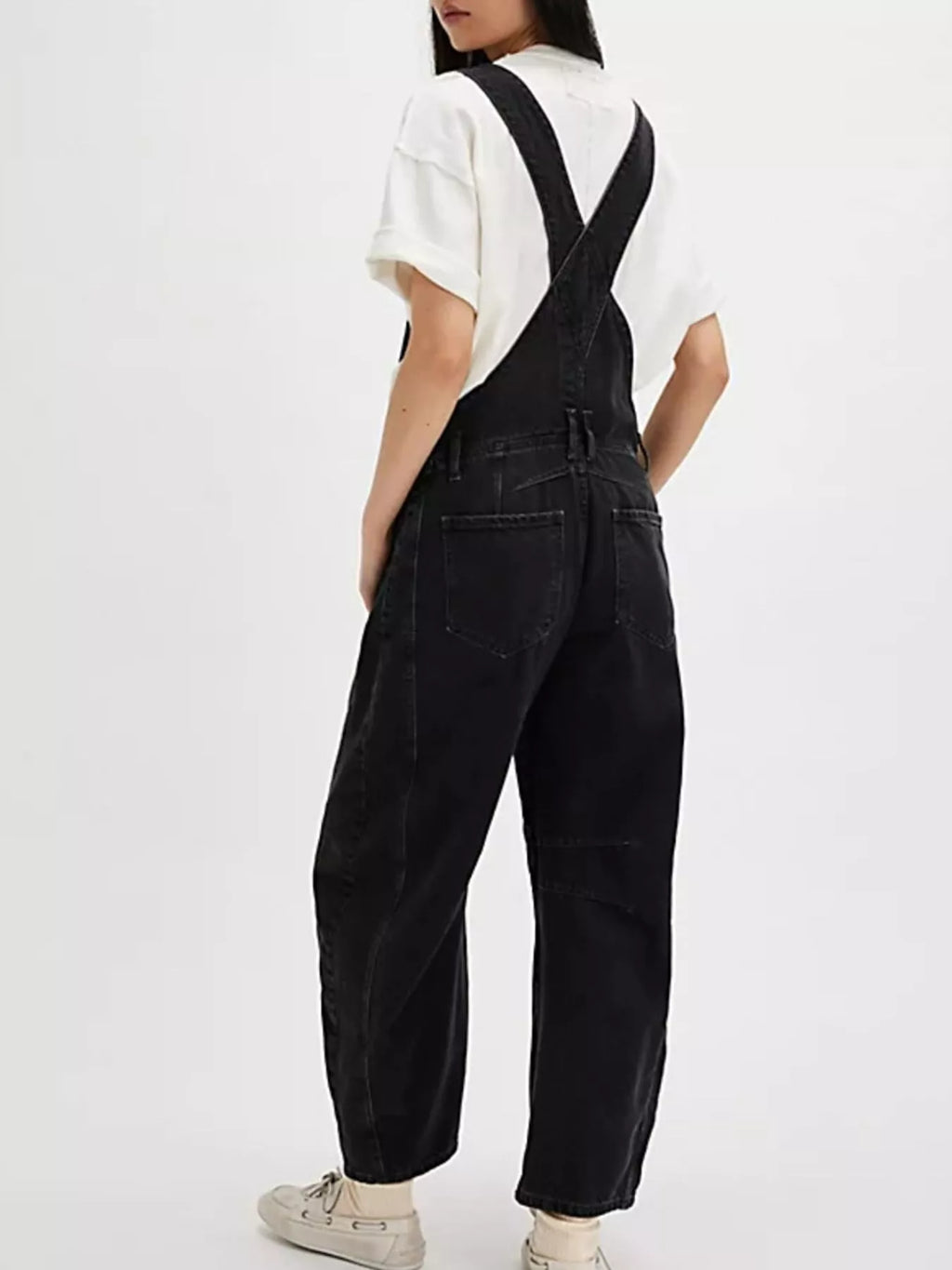 Wide Strap Denim Overalls — view 13