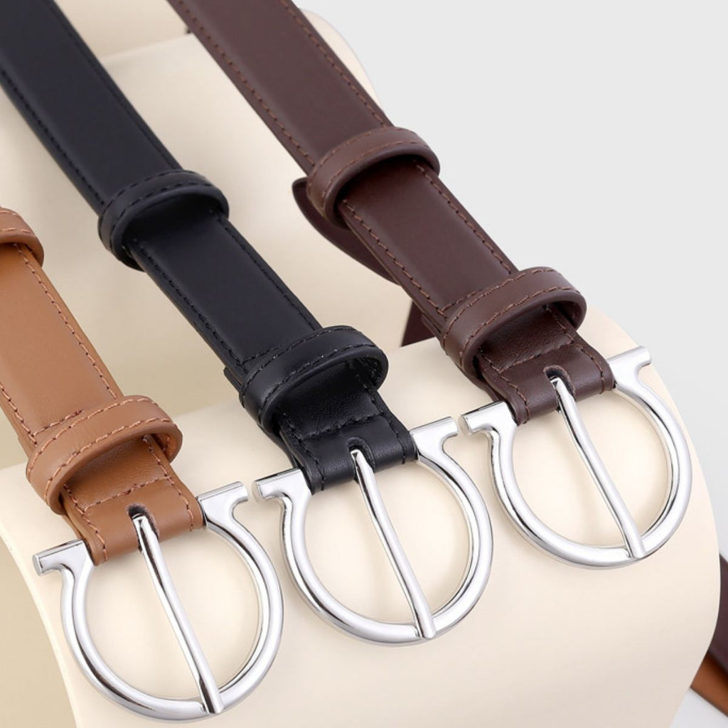 Buckle Leather Belt — view 2