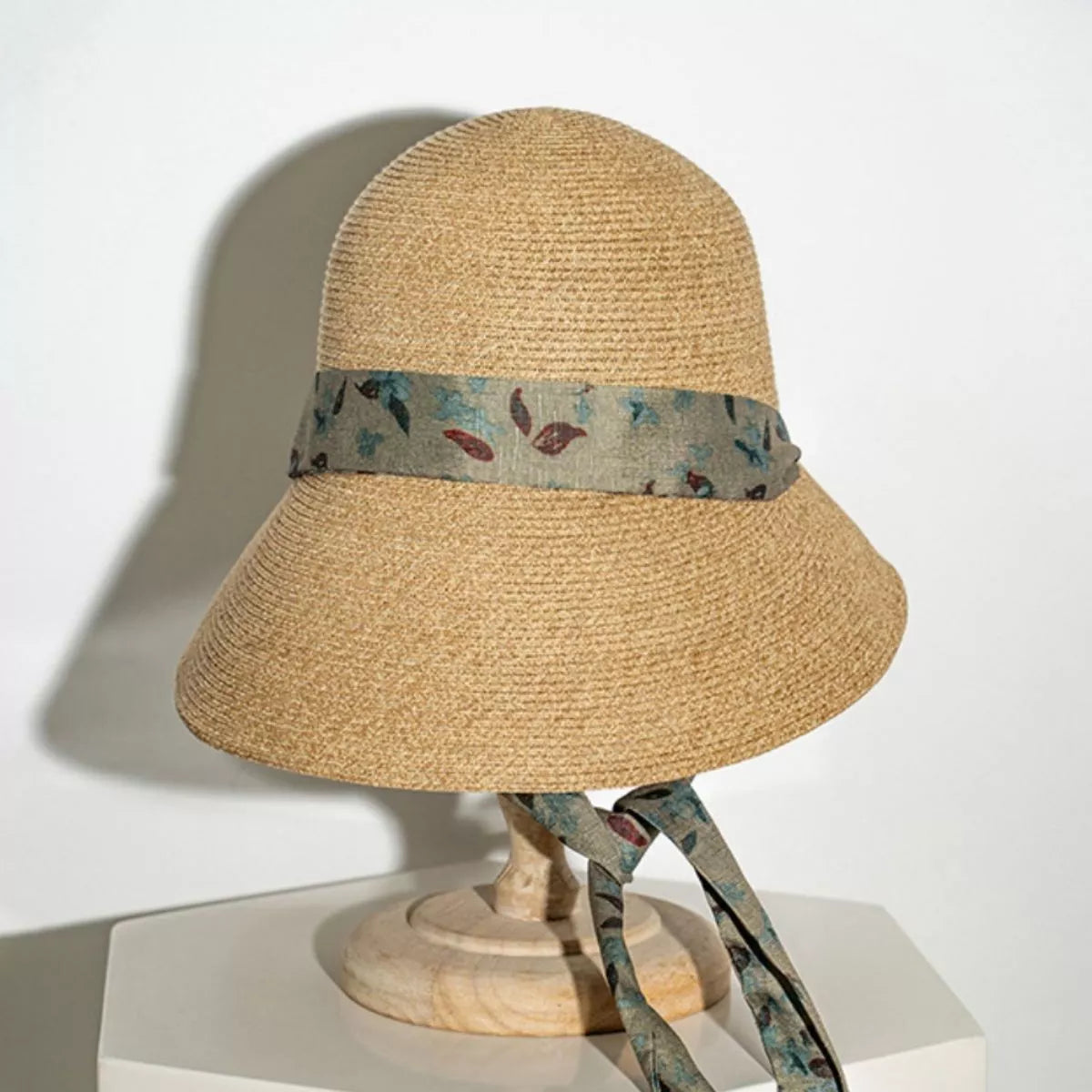 Floral Ribbon Sun Hat — view 5