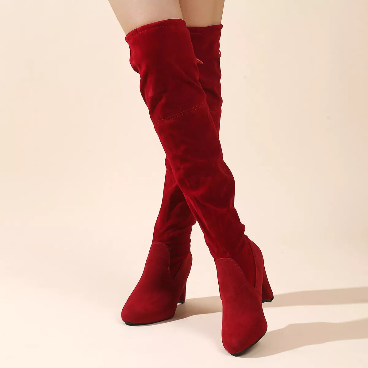 Over-the-Knee High Heel Boots — view 10