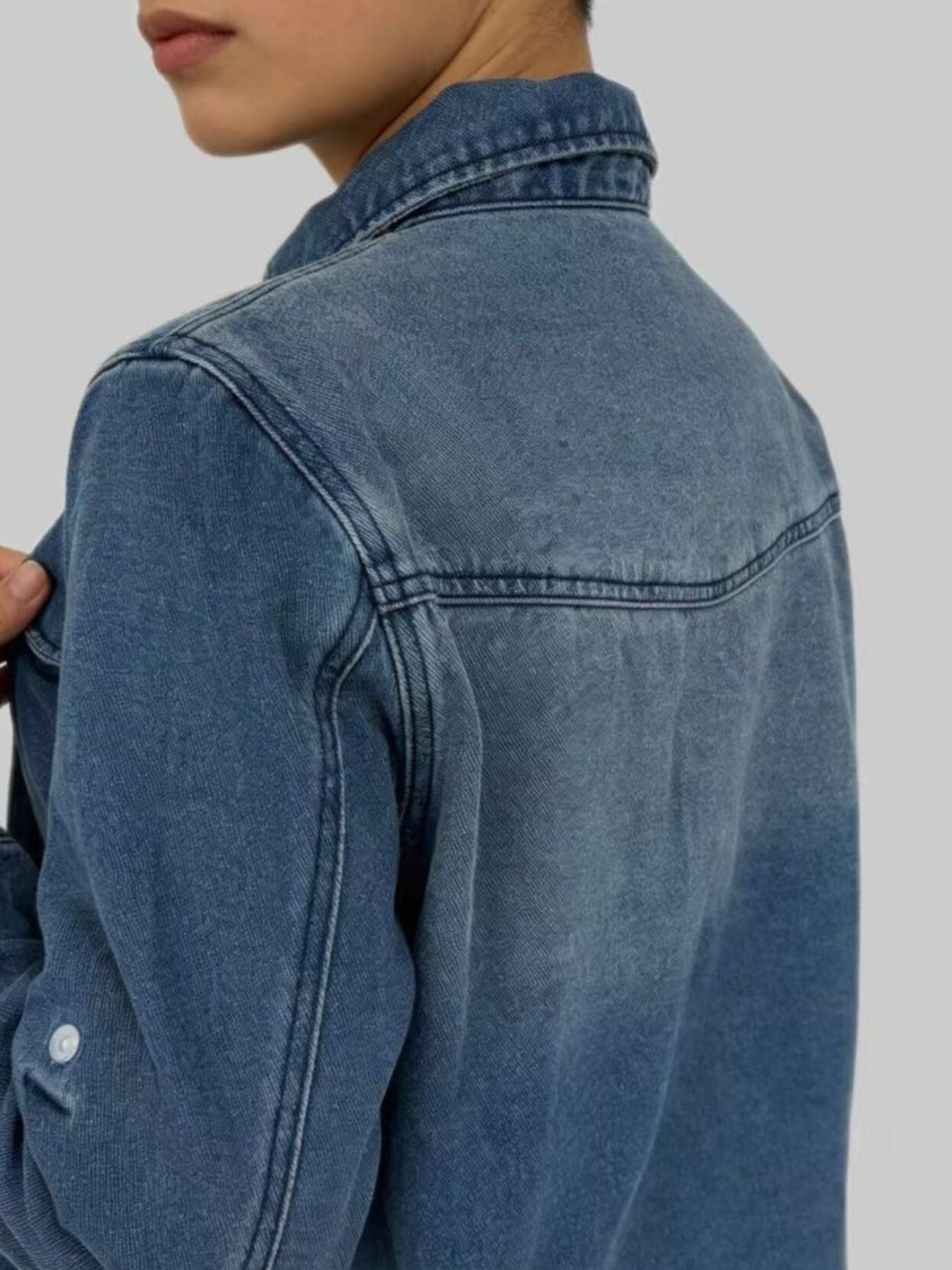 Western Style Denim Top — view 9