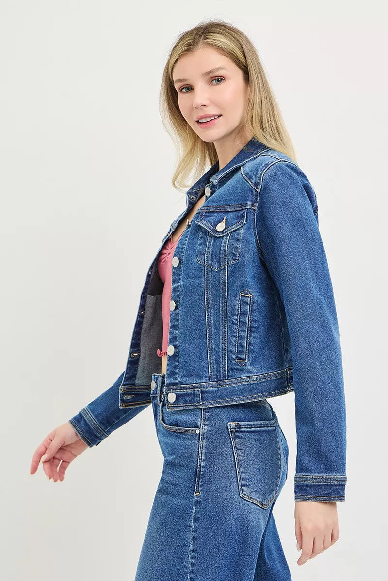 RISEN Fitted Denim Jacket — view 4