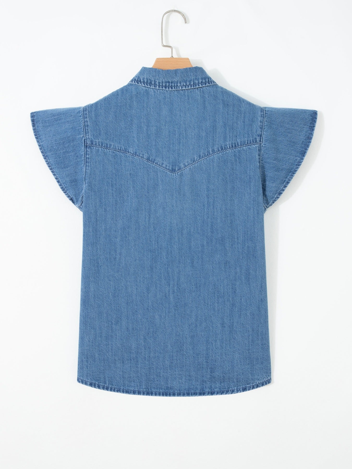 Ruffled Short Sleeve Shirt — view 4