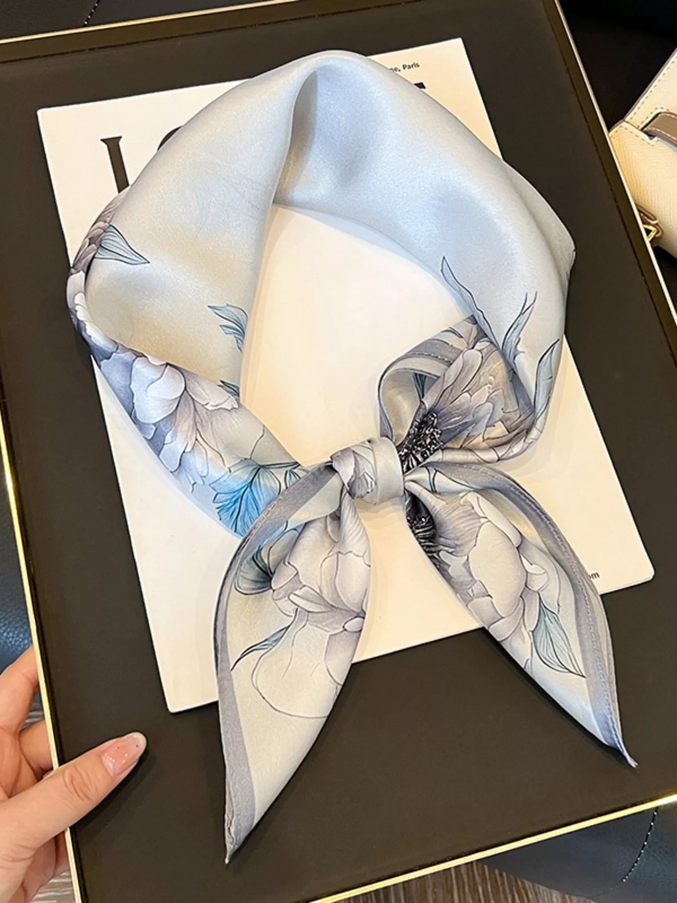Floral Silk Scarf