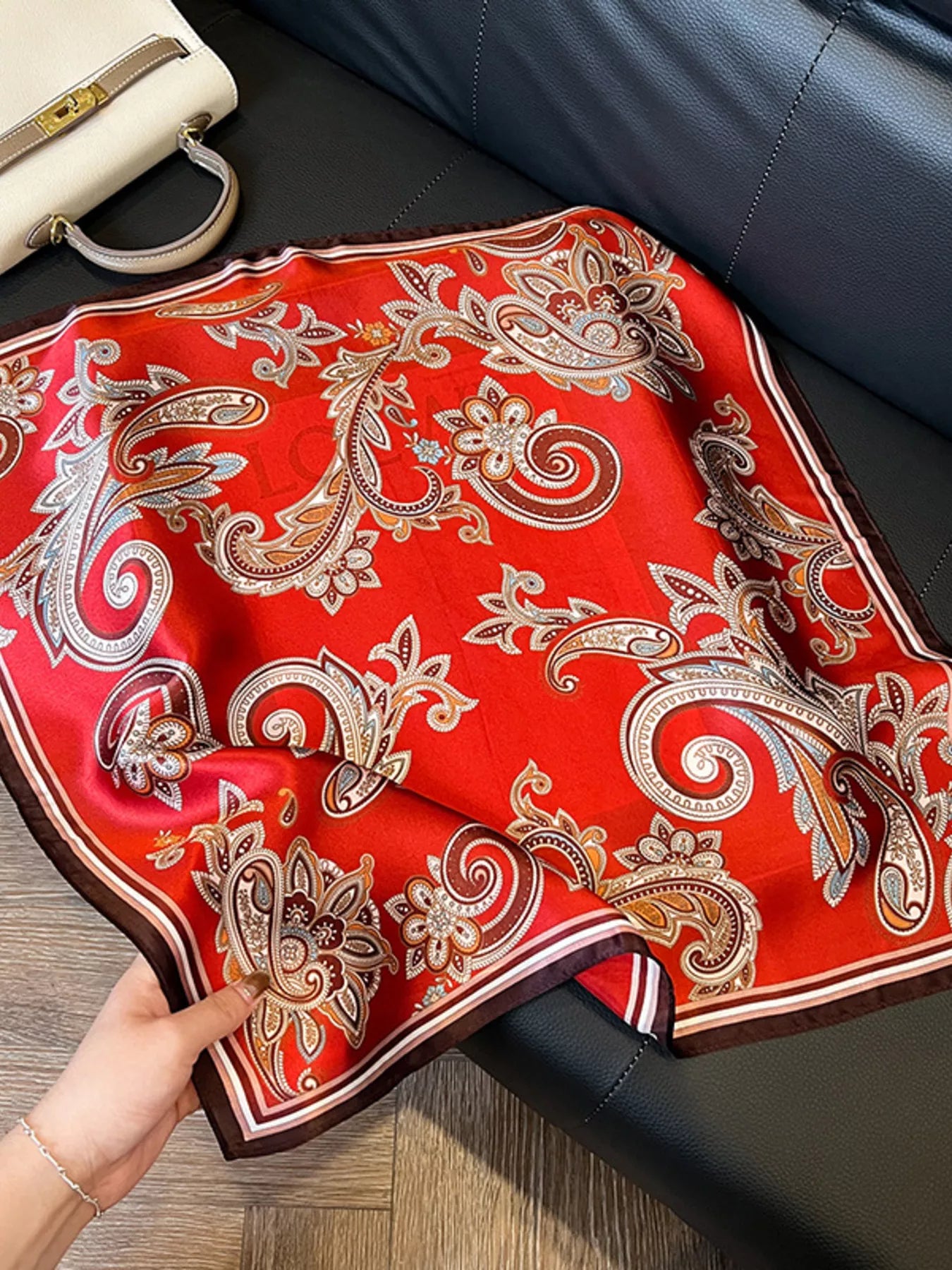 Vintage Paisley Scarf — view 9