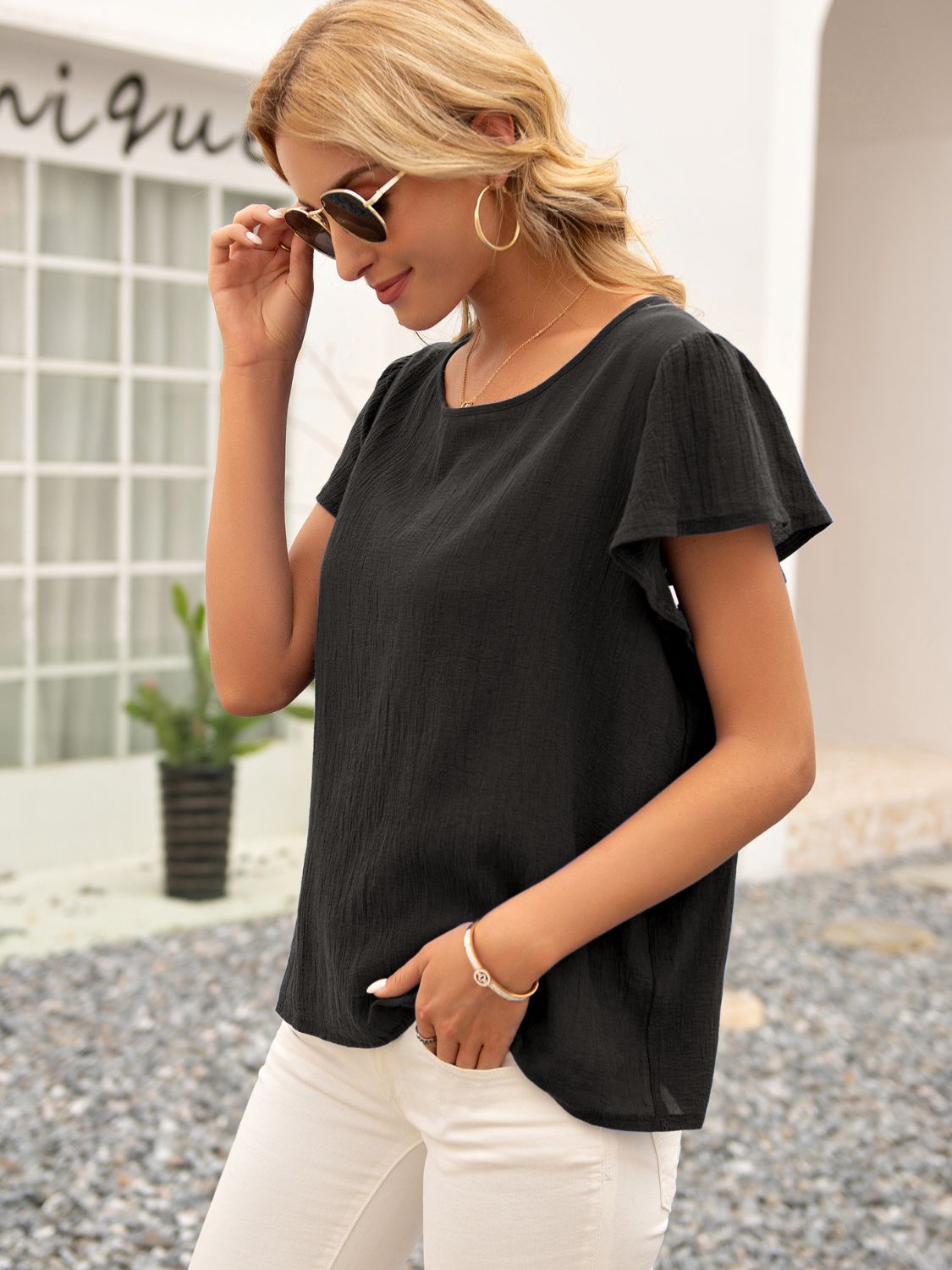 Cutout Tie Back Top — view 3