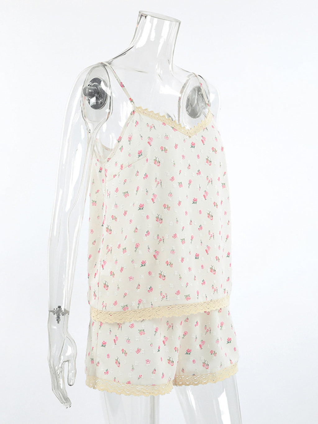 Floral Lace Cami & Shorts Set — view 8