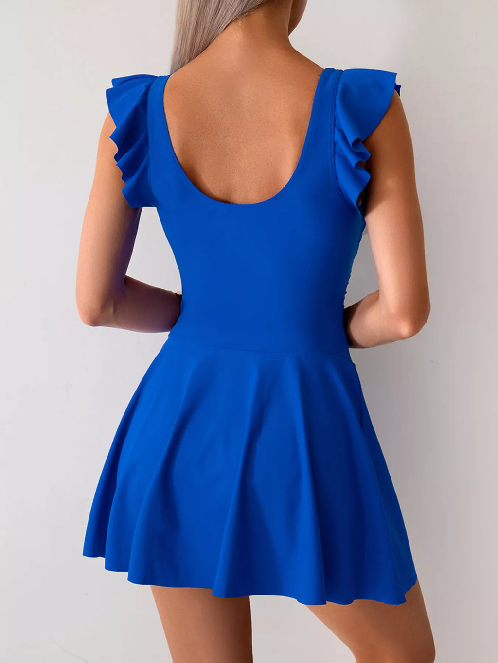 Ruffled Sleeve Swim Dress — view 12