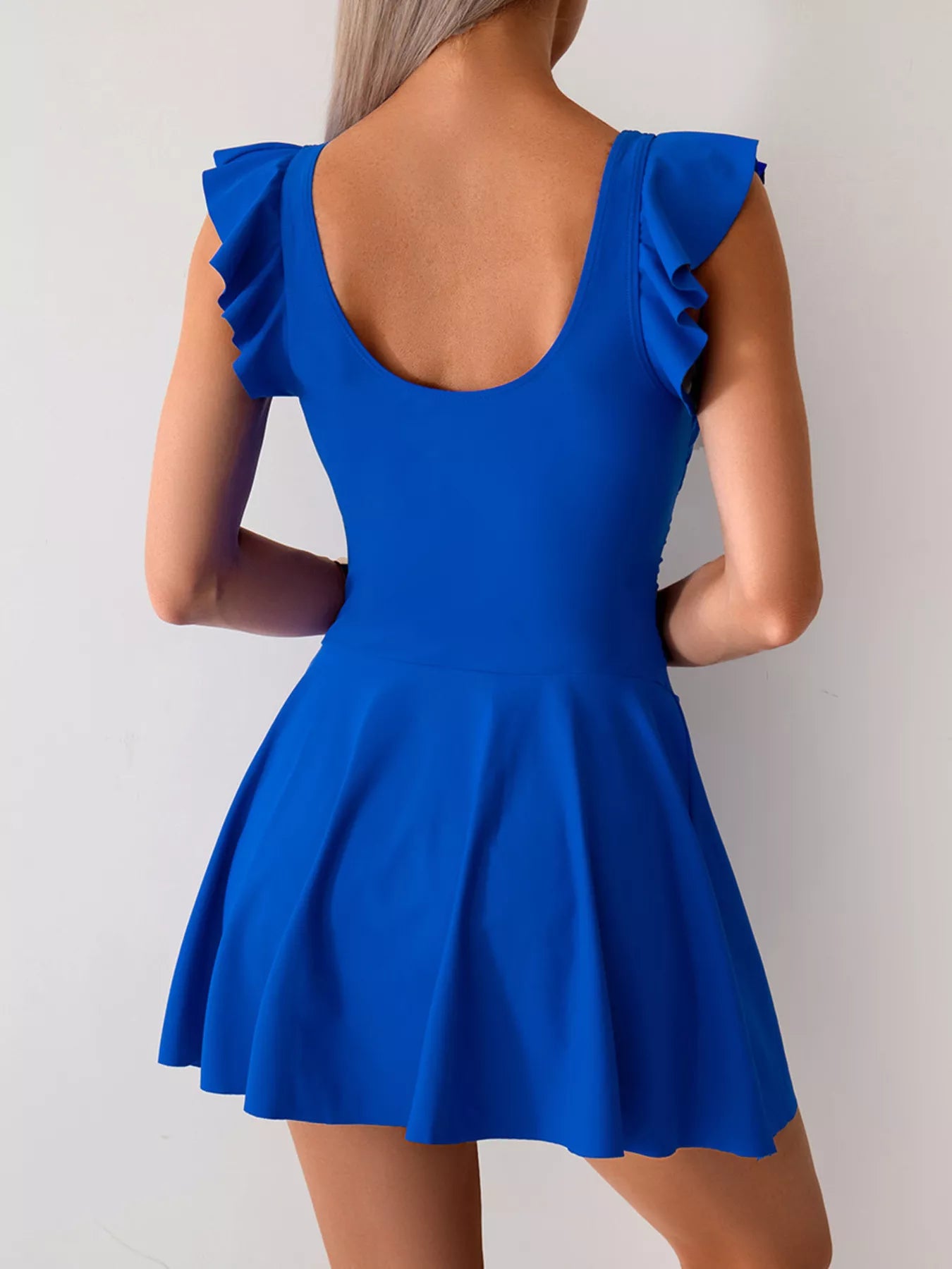 Ruffled Sleeve Swim Dress — view 12