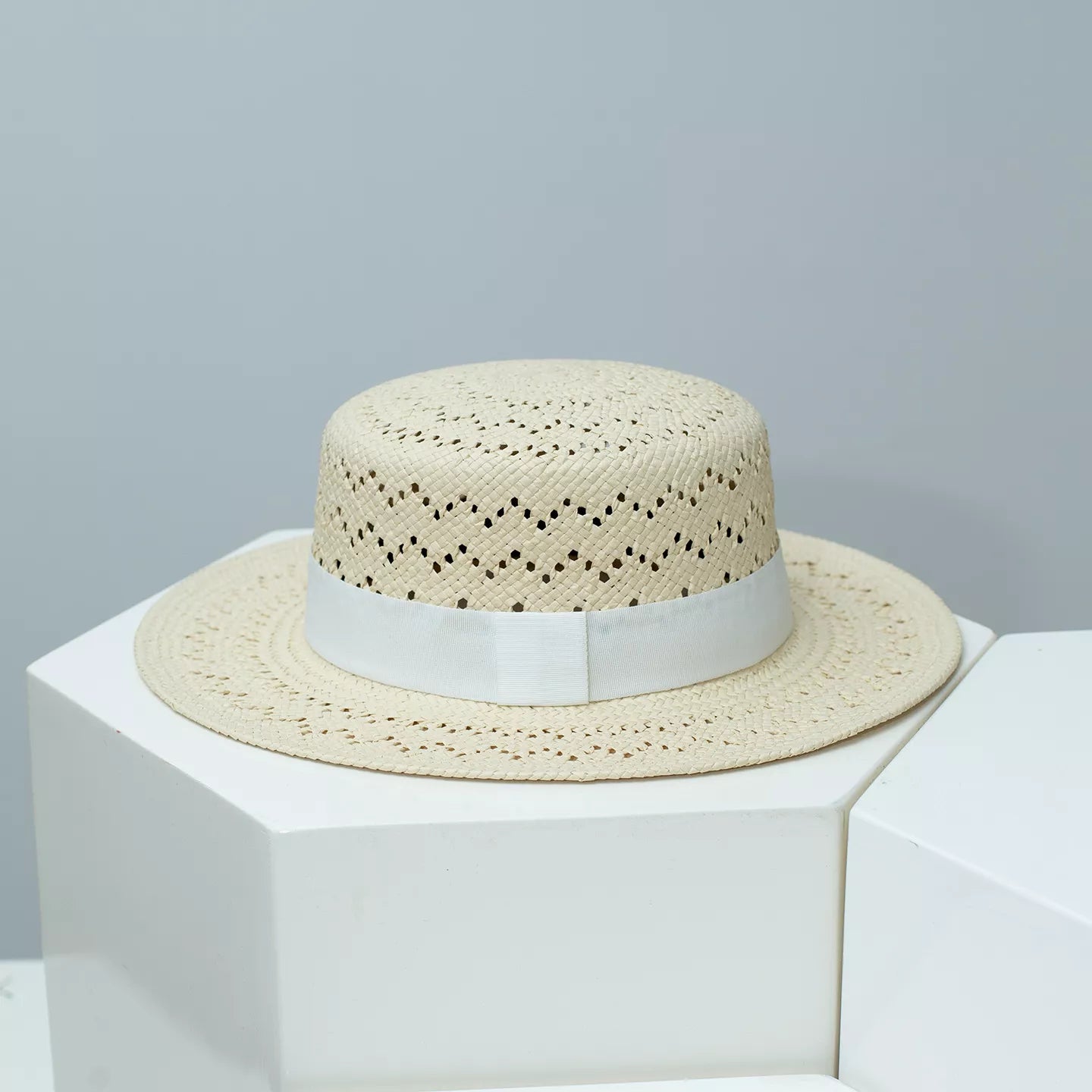 Woven Boater Hat — view 3