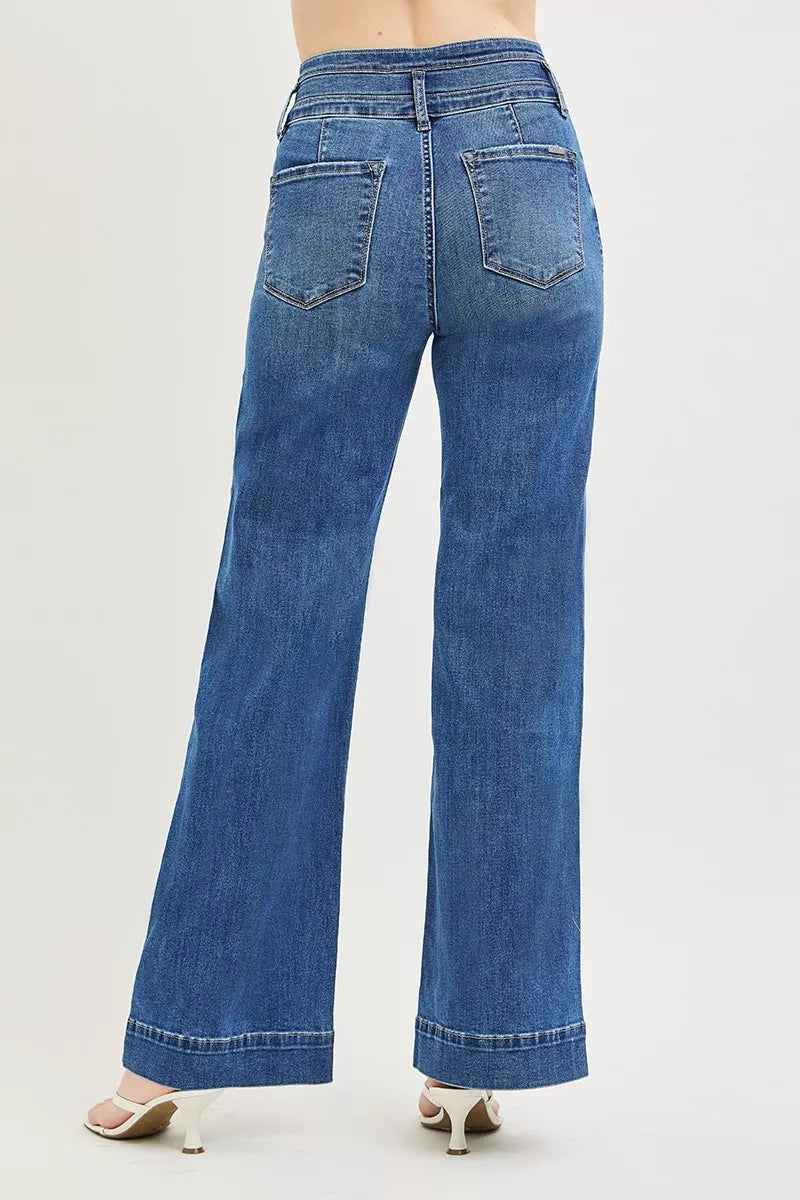 Wide Band Wide Leg Jeans — view 5