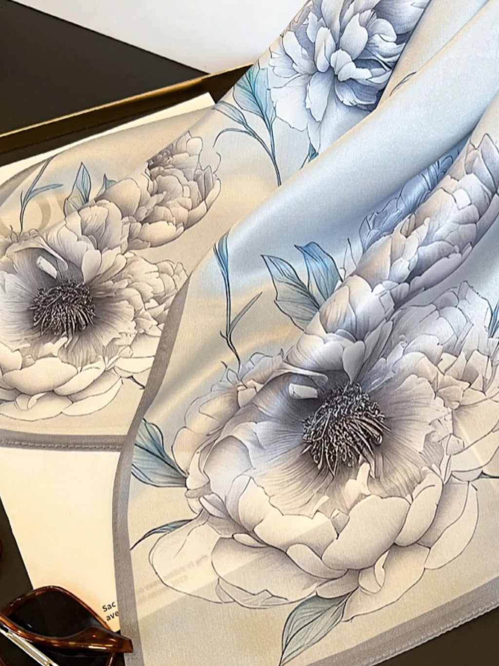 Floral Silk Scarf — view 7