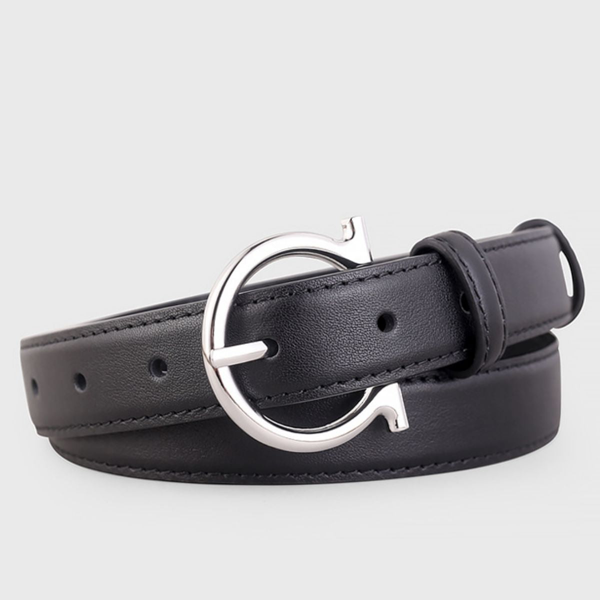 Buckle Leather Belt — view 3